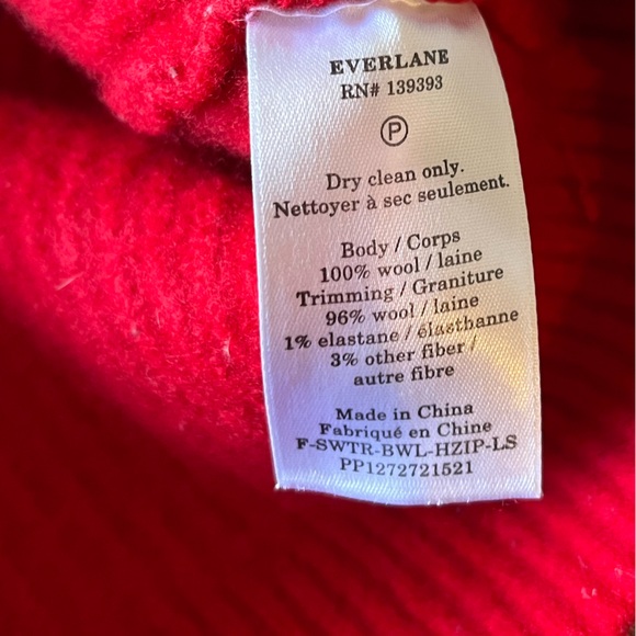 Everlane The Felted Merino Half-Zip Sweater - Picture 3 of 6